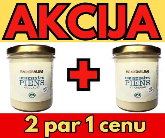 Magmum iebiezināts piens 400gr x 2gb.